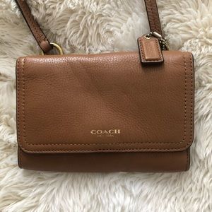 Brown Leather Coach Crossbody Bag